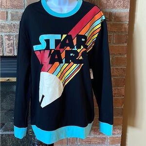 Star Wars Black and Blue Graphic Sweatshirt